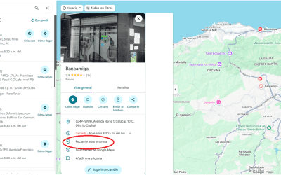 Gestión de Presencia Digital en Google Maps – Bancamiga