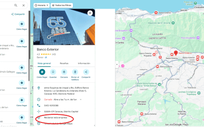 Gestión de Presencia Digital en Google Maps – Banco Exterior