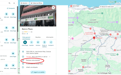 Gestión de Presencia Digital en Google Maps – Banco Plaza